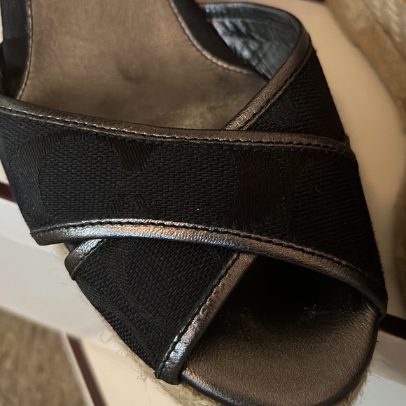 Coach Wrap around the ankle wedge espadrilles - Picture 3 of 11